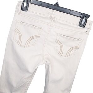 Vintage Y2K Hollister 0 24 Khaki Low Rise Stretch Skinny Chino Pants Embroidered